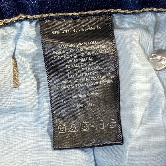 KUT from the Kloth Jeans Women 2 Blue Katy Boyfriend Distressed Mid Rise Stretch - Picture 5 of 13